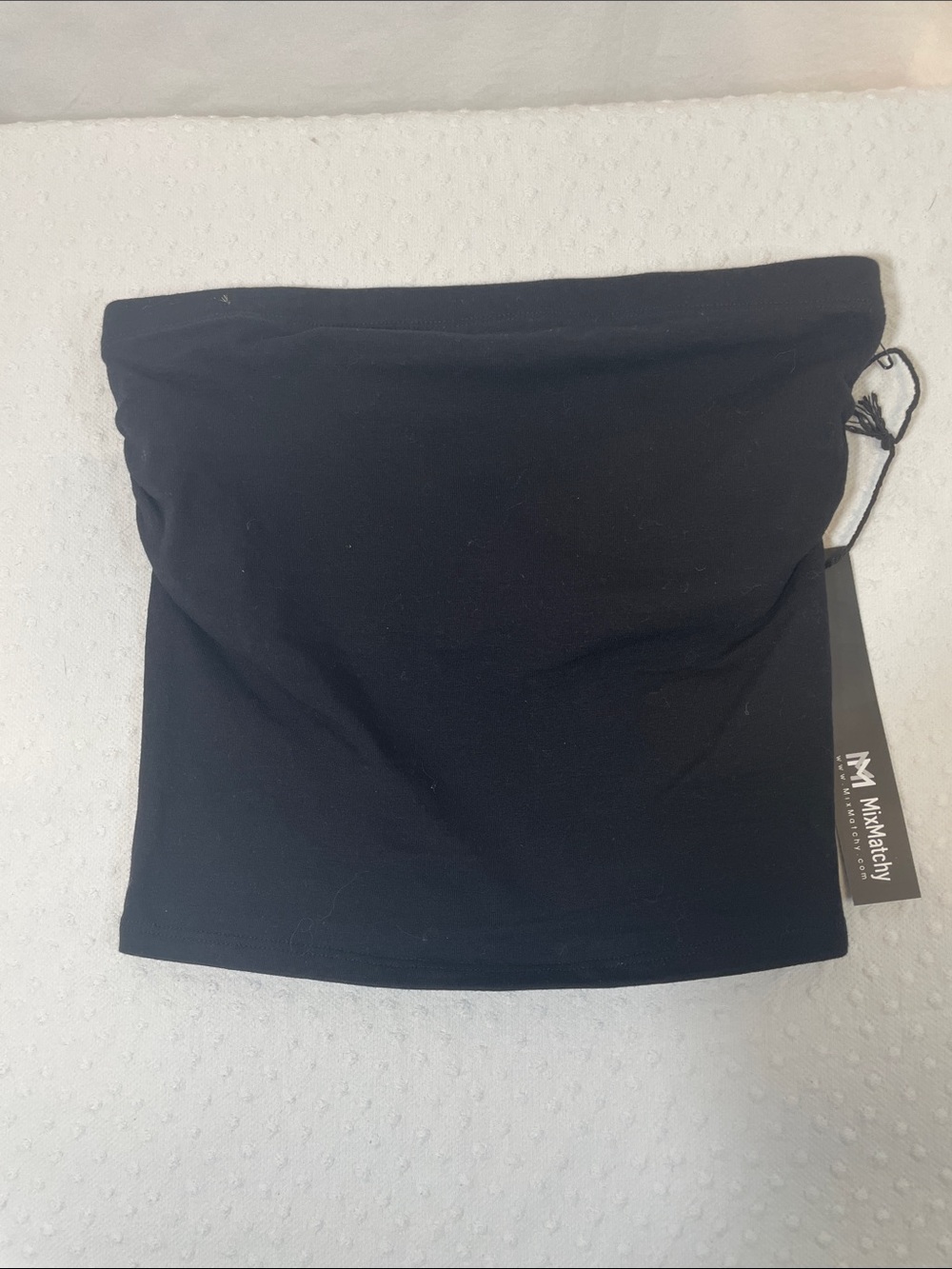 Mixmatchy Black Strapless Tube Top Xs NWT